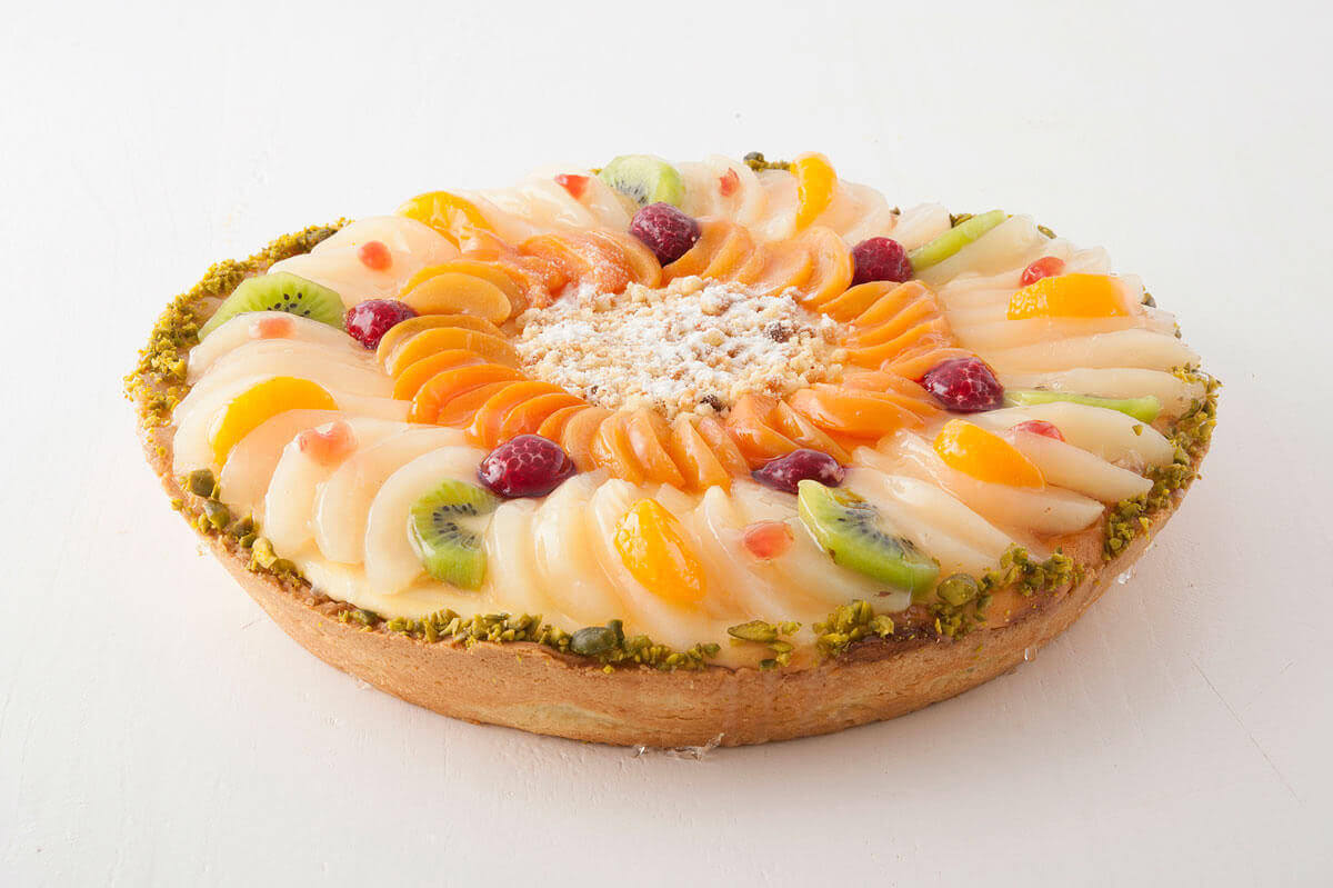 Obst-Kaleidoskop Kuchen